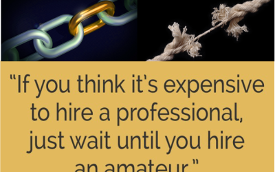 24. Het inhuren van een professional versus een amateur